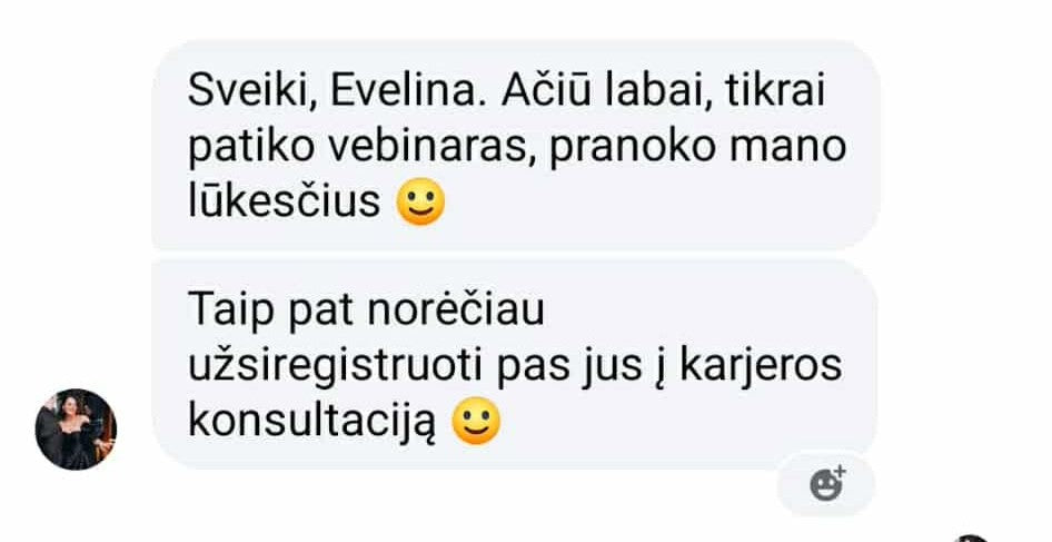 Online vebinaro įrašas "Kaip mesti nemėgstamą darbą be baimės?"